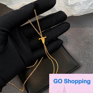 Einfache lange ausziehbare Gold-Quasten-Halskette, weibliches Nischen-Ins-Design, hochwertige, leichte Luxus-Pullover-Kette