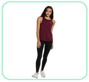 Großhandel Yoga Weste T-Shirt 59 Volltonfarben Damenmode Outdoor Yoga Tanks Sport Laufen Gym Tops Kleidung8684724