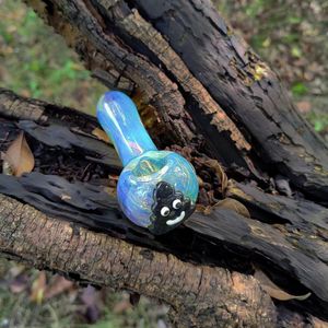 DHL free new design handmade heavy Glass Smoking Pipes Cute and lovely shape smoke pipe crystal clear hand pipe