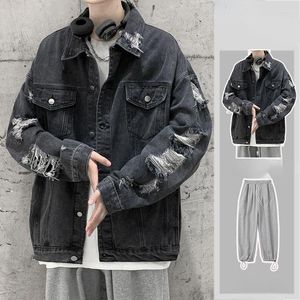 Men's Tracksuits 2 Pieces Sets Male Blazers Suit For Men Wedding Classic Suits Denim Jackets Trousers Clothes 2023 Spring Elegant Dress C23