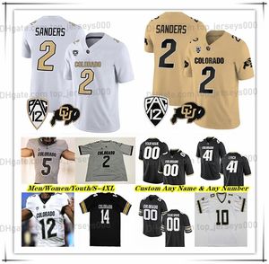 Maglie da calcio NCAA College Colorado Buffaloes Shedeur Sanders Dylan Edwards Sy'veon Wilkerson Travis Hunter Anthony Hankerson Xavier Weaver Jimmy Horn Jr Woods