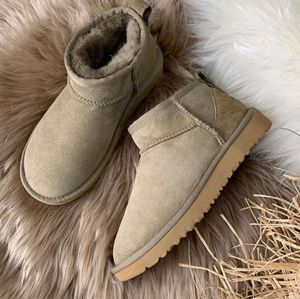 Designer boots Women Leather Braid Comfy Australia Booties Suede Sheepskin short bow khaki white pink navy outdoor sneakers Mini Boots UGGsity slippers 919ess