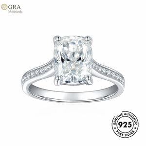Good Quality 3ct Moissanite Diamond Engagement Ring Wedding Finger Jewelry For Women Ready To Ship