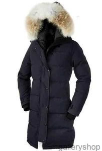 Cappotto in piumino d'oca Giacca invernale da donna Collo in vera pelliccia di lupo Con cappuccio Cappotti caldi e antivento per esterni con cappuccio rimovibile Parka da donna Xs-3xl9tsz