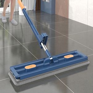 Mops Style Large Flat Mop Selfcontained Slide Microfiber Floor Wet and Dry For Cleaning Floors Home Tools 231009