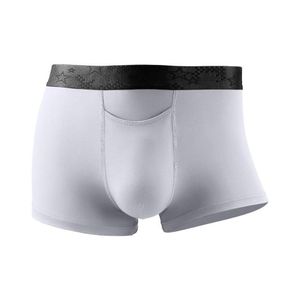 Mutande da uomo sexy trasparente pene biancheria intima di seta di ghiaccio stile separazione tinta unita boxer pantaloni traspiranti pantaloni da studente238d