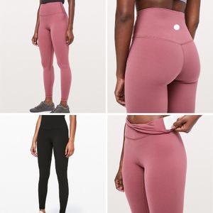 lu lu lu color womens solid yoga outfit leggings pant highウエストデザイナー服