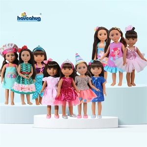 Dining Chairs Seats Dolls Clothes Outfits 14 Inch 10 Sets For American Girl WellIe Glitter 231007