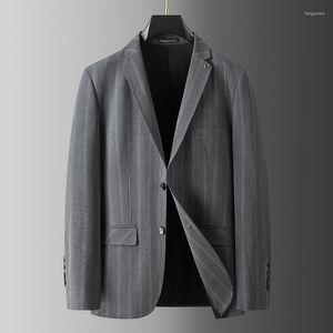 Men's Suits Arrival Fashion Suepr Large Men Casual Stripe Suit Coat Autumn Winter Blazers Plus Size L XL 2XL 3XL 4XL 5XL 6XL 7XL