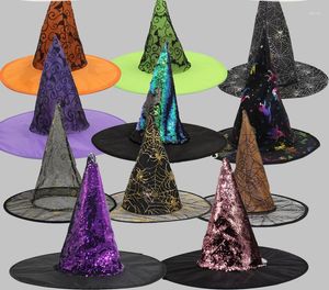 Berets Oxford Cloth Performance Cosplay Witch Hat Halween Makeup Assume Props Easter Party Y2K