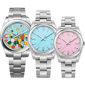 Womens Watch Oysterperpetual الساعات الميكانيكية الأوتوماتيكية 31 مم 36 مم 41 ملم من الفولاذ المقاوم للصدأ سوبر مضيئة سيدة الساعات زوجين فاخر الرجال الساعات dhgate