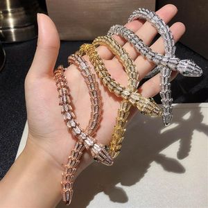 python Necklace Top high quality Jewelry For Women Snake Pendants Thick Necklace Necklace Fine Custom luxurious Jewelry AAA Zircon318b