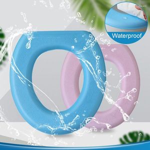 Toilet Seat Covers Sticky Mat EVA Waterproof Universal Reusable Nightstool Cover Bathroom Accessories Decor WC