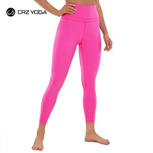 Yoga Outfit CRZ YOGA Leggings da allenamento per donna con sensazione di nudo 25 pollici 78 pantaloni attillati a vita alta 231009