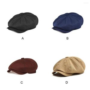 Berets Polyester Man Cap British Style 교체 조절 가능한 캠핑 여행호 남자 친구 헤드 기어