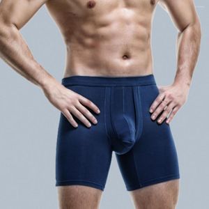 Mutande Intimo da uomo Boxer Pantaloncini Mutandine imbottite con sospensori rimovibili anteriori maschili