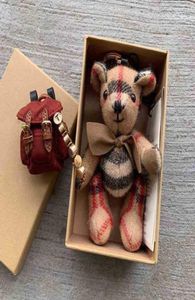 Keychains Luxury Brands Kawaii Bear Keychain Vintage Cartoon Toy Doll Car Charm Ornaments Key Ring For Women Bag Accessories Jewel7749730