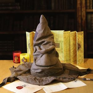 Parti Şapkaları Filmler Potter Sıralama Şapkası Deri Cadı Sihirbazı Şapkalar Cadılar Bayramı Planları Cosplay Kostümleri Aksesuarlar 231007