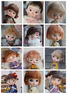 Куклы Qbaby Amydoll BJD, аксессуары для кукол, парики, тресс для кукол, игрушка для девочек, парики из молочного шелка, модные милые короткие волосы, челка, куклы, парики 230928