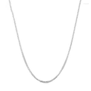 Catene Panqdiy Sterling Silver S925 Copin Chain Platinum placcato Simple Smart Collana Smart Wedable Pendente per donne