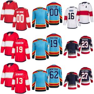 Mulheres Homens Juventude Hóquei 27 Eetu Luostarinen Jersey 19 Matthew Tkachuk 16 Aleksander Barkov 23 Carter Verhaeghe 72 Sergei Bobrovsky 62 Brandon Montour Nome personalizado