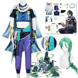 Gioco Baizhu Cosplay Genshin Impact Costume Cosplay Uniforme Bai Zhu Parrucca Serpente Occhiali Prop Festa di Halloween Cos per le Donne Carnivalcosplay