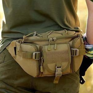 Açık çantalar taktik bel çantası spor su geçirmez naylon balıkçılık tokası tırmanışı askeri yürüyüş serseri kemer kalça paketleri poşet kampı w1v8 231009