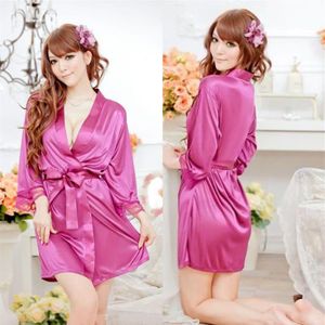 Neue Spitze Seide Satin Kimono Robe Dressing Sexy Frauen Sommer Babydoll Dessous Nachthemd Pyjamas Nachtwäsche Bademantel244p