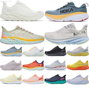 Кроссовки Hoka Hokas Женские мужские кроссовки Clifton 9 8 Bondi Triple White Cloud Ice Water Free People Eggnog Tripler Черные дизайнерские кроссовки OneGU