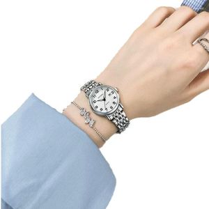 ساعات المعصم 2023 نساء لطيف من الفولاذ المقاوم للصدأ الكوارتز مشاهدة Retro Minimalist Vervament Small Dial Female Strustwatch