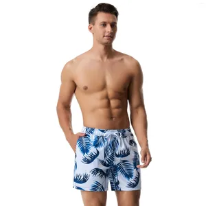 Erkek mayo hızlı kurutma plaj pantolonu arkadaşlar adına baskılı desenlerle