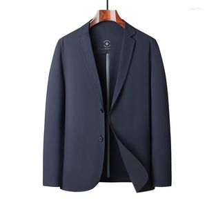 Mäns kostymer Summer Ultra Lightweight High Elasticity Breattable No Trace Business Casual Blazers Jackor 2023 Men smart kostymrockar