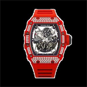 Richarmill Relógio de pulso mecânico automático relógios de luxo masculino Swiss Sports RM3502 Original Diamond Mens Watch RM3502 Original Diamond RM3502 ou WN-WVLM