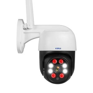 Kerui HD 1080p IP -kamera Hem Säkerhet Tuya Smart App Control Trådlös IP65 Vattentät rörelse Upptäckt Alarmövervakningskamera