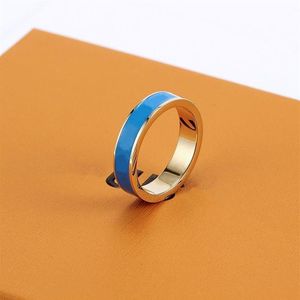 2022 New high quality designer titanium steel band rings fashion jewelry men's simple modern ring ladies gift237v