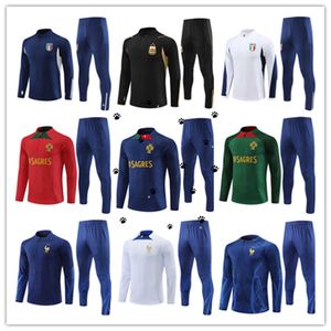 Homens treino de futebol terno de treinamento de futebol jaqueta jersey kit conjunto crianças mens jerseys fatos de treino conjuntos de corrida survetement pé chandal tuta