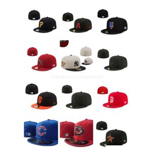 Caps de bola Mix Order Designer unissex Chaptos ajustados Snapbacks Hat Hat Baskball Football Bordado Todas