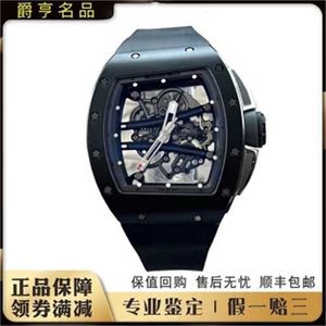 Richardmill Orologi sportivi meccanici automatici Orologio svizzero Orologi da polso di lusso Orologio da uomo Serie da uomo Ceramica nera Manuale meccanico Grigio Pista L WN-YX7D