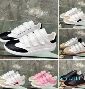 Casual Shoes Designer Runway Sneakers Beth Grip-Strap Leather Low-Top Fashion