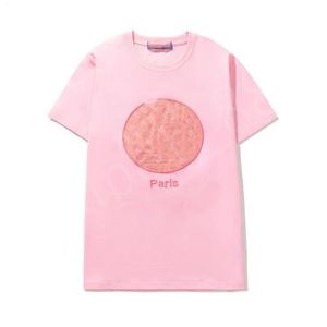 Embroidery Men's T-Shirts Original Letter Flower Print Designer T Shirts Black White Pink Color Women Popular Summer Short Sl270G