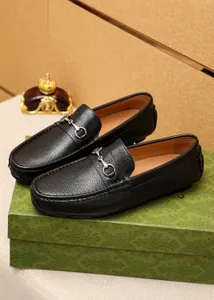 Högkvalitativa mäns casual loafers Business Formal Dress Shoes äkta lädermodemärke Klassiska Walking Flats Storlek 38-46