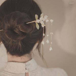 Hair Clips Lily Of The Valley Hairpin Temperament Plate Children Antique Ball Jewelry Tiaras Wedding Pieces Fashion Classic Hairwear
