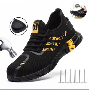 Safety Shoes Work Shoes MEN'S Safety Shoes Construction Steel Toe Shoes Safety Boots MEN'S Bulletproof Shoes Summer Work 231007