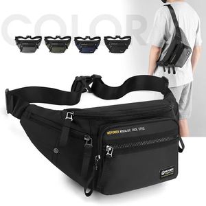 Waist Bags Men Waist Fanny Pack Belt Bag Waterproof Nylon Multi-purpose Sports Travel Hiking Climb Male Sling Chest Pack Bum Hip Bags 231006