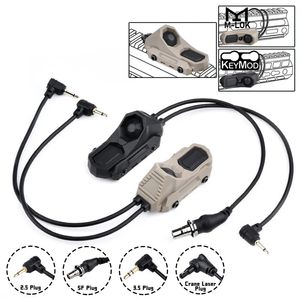 Tactical Axon Remote Pressure Switch -knapp för PEQ15 Dbal SureFir M300 M600 ficklampa Vapen Ljus Fit Mlok Keymod Picatinny