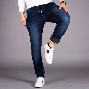 Herr Jeans Classic Design Mens Stretch Denim Elastic midja Spandex Pants Plus Size 5XL 6XL 48 RegualR Fit2914