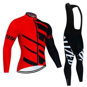 Maglia da ciclismo Set 2024 Team Autunno Set Uomo Maniche lunghe Abbigliamento MTB Maillot Ropa Ciclismo Bike Uniforme Calzamaglia con bretelle 231009