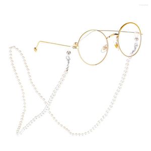 Correntes JGL0032 2023 Moda Branco Pérola Frisada Sunglass Chain Reading Óculos Óculos Acessórios Olho para Casal