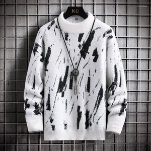 Мужские свитера 2023 Полуводолазка Теплый универсальный свитер