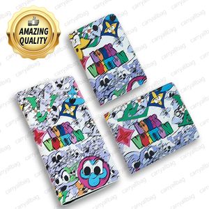 DONNA POCKET ORGANIZER in pelle stampata colorata Portafoglio designer Portamonete con scatola originale M82024 Bazza Pocket Organizer Portamonete con stampa graffiti Cartoon